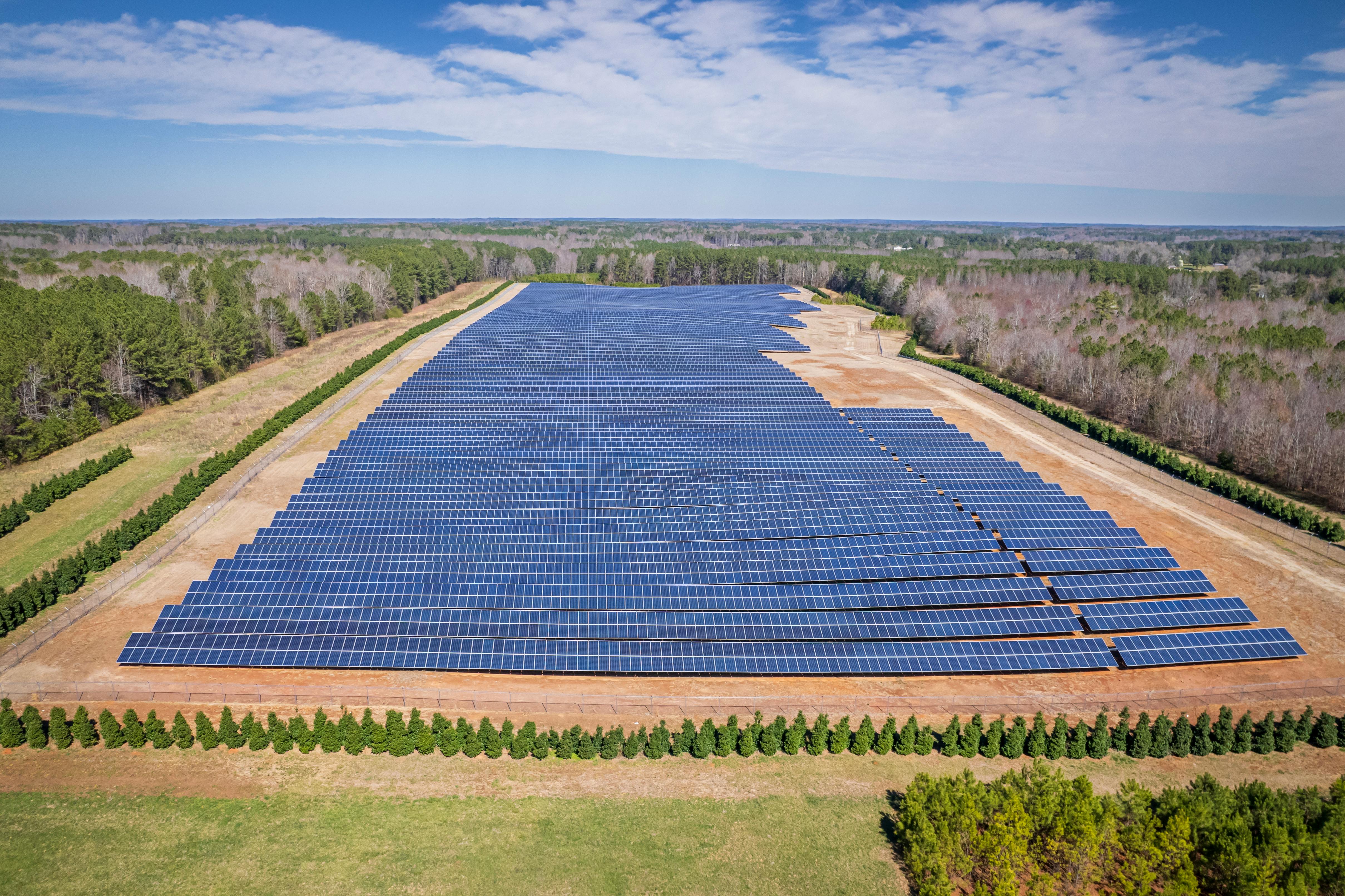 Large-scale solar farm